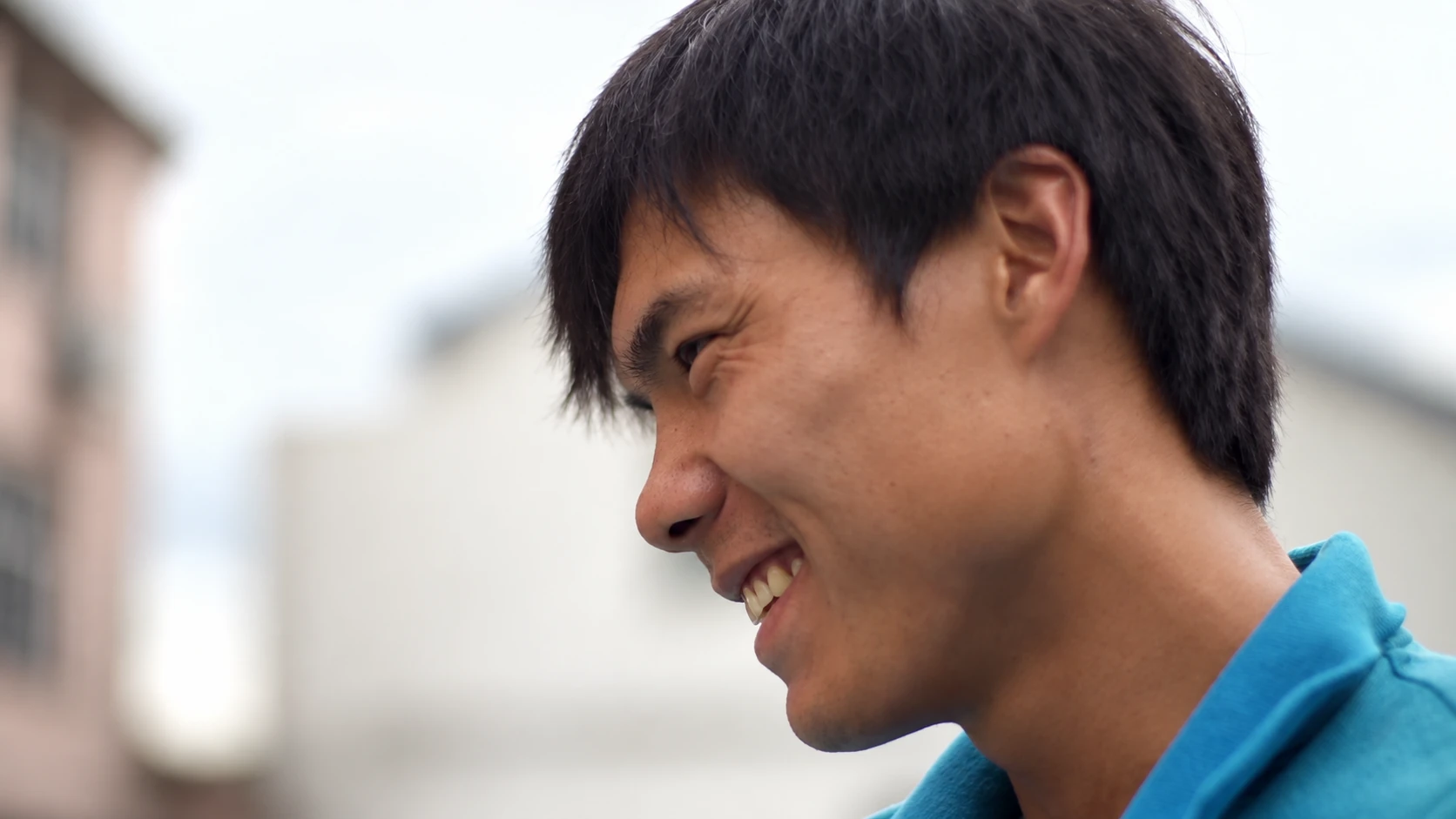 The coach in profile during the ANZ tennis session.