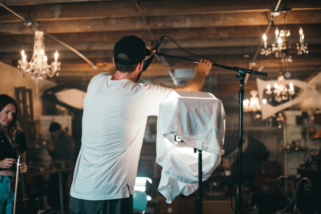 video production light setup scaled