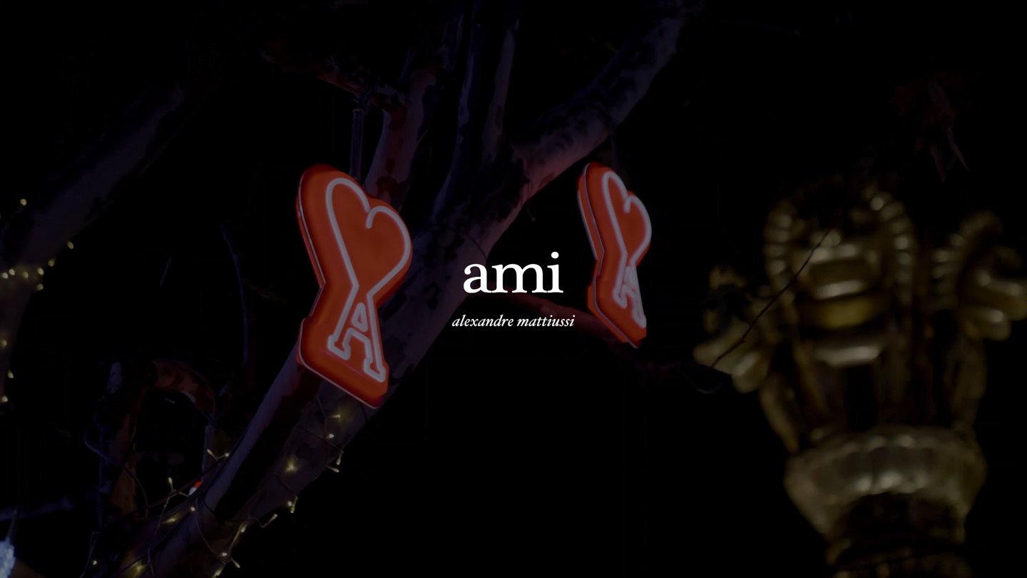 AMI Paris illuminated heart installation and logo in Shanghai.