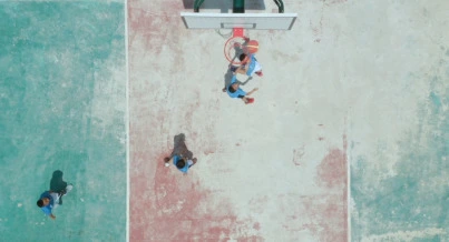 baskball court top down view
