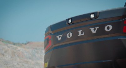 the volvo excavator tailing lights