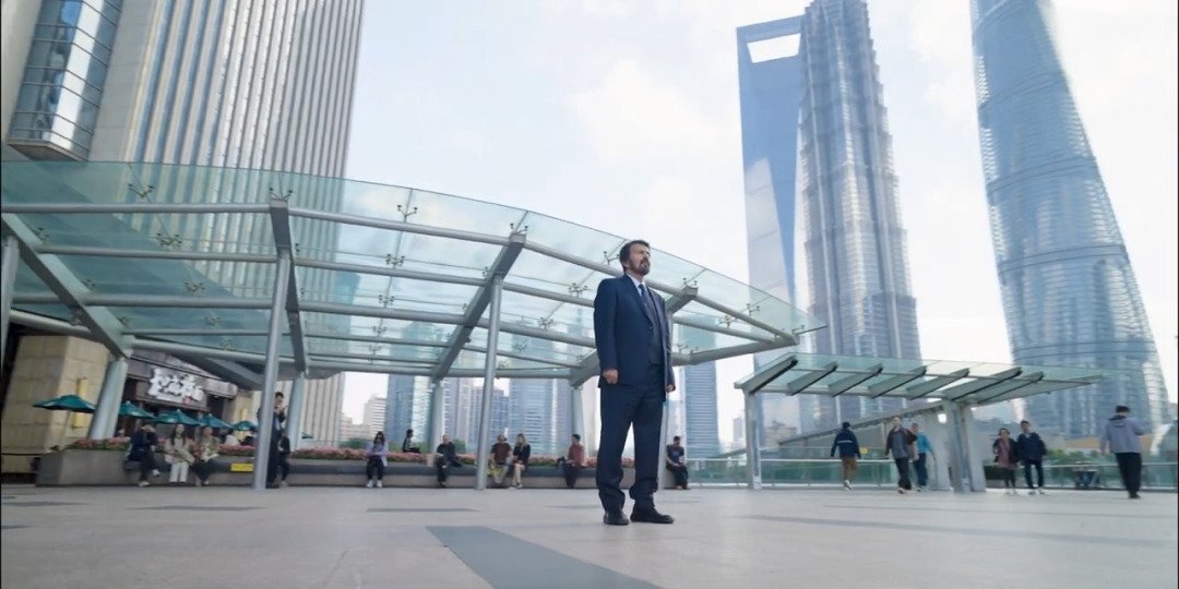 man in suit shanghai video shooting business location
