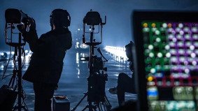 Alchemist Films crew filming a car scene at night for an international client in China