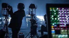 Alchemist Films crew filming a car scene at night for an international client in China