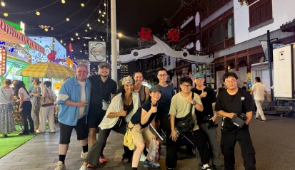 Group picture of Alchemist Films crew and New Zealand clients in Uganda and Shanghai, showcasing strong international production partnerships